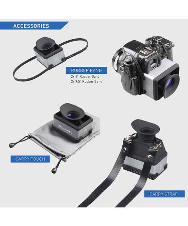 Kamerar CVF-1 Collapsible LCD Viewfinder 3X Magnifier for 3.0-3.2 DSRL Camera Screens | Sunshade Hood for Canon Nikon Sony Pentax DSLR - Buy Online on GoSupps.com