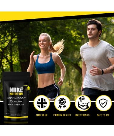 Nuke Nutrition High Strength Glucosamine with Chondroitin - 120 Capsules for Joint Support in Men & Women - Buy Online on GoSupps.com