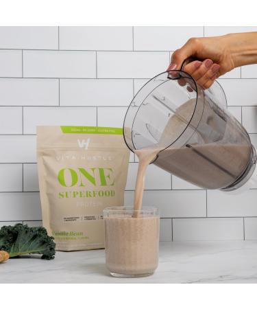 VitaHustle ONE Plant-Based Protein Superfood - Vanilla Bean 10 Servings | Buy Internationally - Buy Online on GoSupps.com