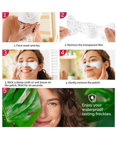 10 PCS Waterproof Fake Freckles Temporary Tattoo Patches - Natural Looking Makeup for Festival and Party - 10 Count - Buy Online on GoSupps.com