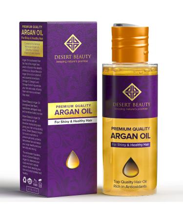 Premium Argan Oil for Hair  Hair Oil Treatment for Dry Damaged Hair  Leave in Hair Growth Oil (120 ML/4 OZ) Moroccan Oil Formula for Conditioning & Hair Loss Prevention by Desert Beauty