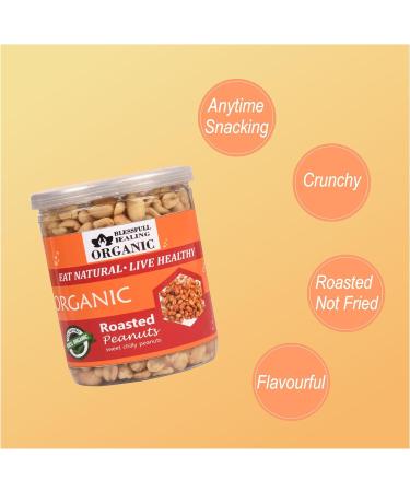 Blessfull Healing Organic Natural Vegan Sweet Chilly Roasted Peanuts Crunchy Healthy Snacks 250 Gram - Buy Online on GoSupps.com