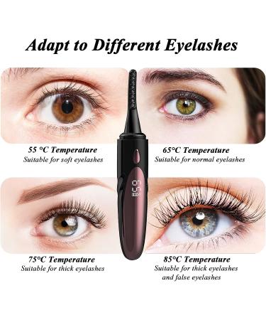 SJJ Heated Eyelash Curler - USB Rechargeable Electric Curler with Temperature Control - Buy Online on GoSupps.com