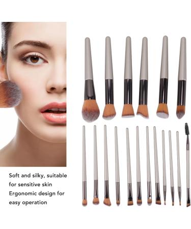 18 Pieces Cosmetic Brush Set Professional Makeup Powder Applicator for Eyeshadow Blush Eyelashes Eyebrows Foundation Powder Brushes Set - Buy Online on GoSupps.com