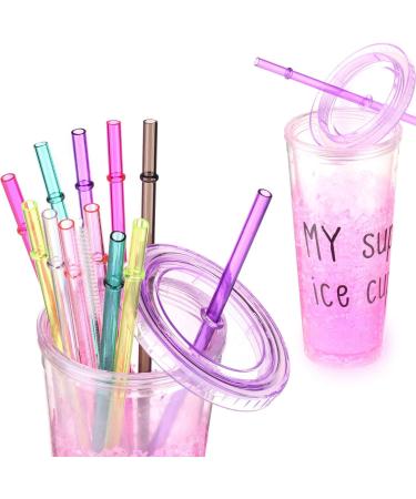 Dakoufish 13 Reusable Tritan Drinking Straws for Mason Jars - Set of 12 with Cleaning Brush (13 inch, 7 Colors) - Buy Online on GoSupps.com