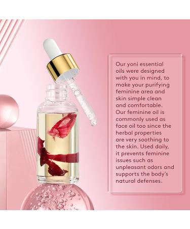 2 PCS Yoni Essential Oil for Women - Natural Feminine Deodorant with Rose Oils - pH Balanced and Odor Eliminator (1 fl oz) - Buy Online on GoSupps.com