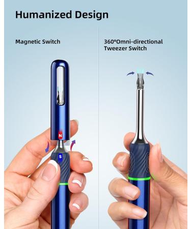 Buy Bebird Pro Ear Wax Removal Tool Camera - 3 in 1 Otoscope with Light WiFi Ear Cleaner & Tweezers | HD Endoscope for iPhone & Android - International Shipping Available - Buy Online on GoSupps.com