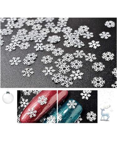 Conijiwadi Shinny Ultra-Thin White Snowflake Pattern Nail Art Tip Sticker Women Decal Manicure DIY Tool - Buy Online on GoSupps.com