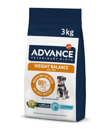 Advance Veterinary Diets Weight Balance, Mini Dog Food for Overweight Dogs, 3kg
