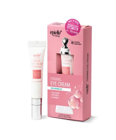 Epielle Firming Eye Cream - Anti-Aging Serum for Sagging Skin and Wrinkles with Cooling applicator for mothers day gifts