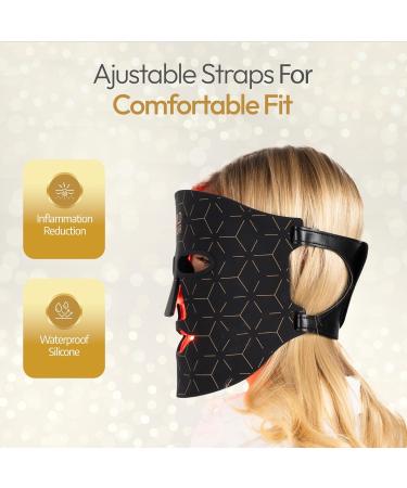 Wild Polar Premium Red Light Therapy Infrared LED Face Mask | 368 Infrared LEDs | Anti Aging 4 Colors | Acne Treatment | Professional Skincare at Home | Includes Storage Bag - Buy Online on GoSupps.com