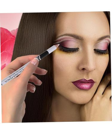 AUTSUPPL 70 Pcs Lying Silkworm Eyeliner White Eyebrow Pencil Highlight Eyeliner Pencil Eye Pencil Wooden Pole - Buy Online on GoSupps.com