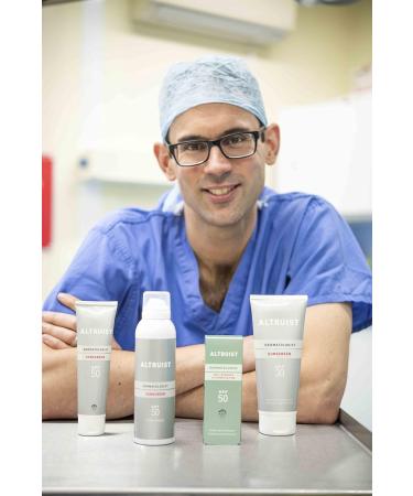 Altruist Dermatologist Sunscreen Fluid SPF50 - Premium Face Protection by Dr. Andrew Birnie - Buy Online on GoSupps.com