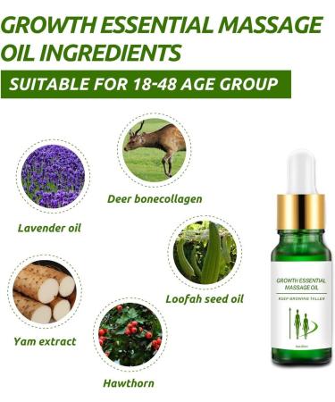 TowerHigh Growth Essential Massage Oil - Natural Herbal Foot Care Serum for Height Increase & Bone Growth (2PCs) - Buy Online on GoSupps.com