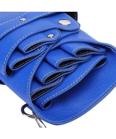 PU Leather Scissors Holster Portable High-Capacity Scissors Waist Bag for Hairdressers Salon Hair Stylist Barber Scissors Hair Clipper Comb Hairdressing Tool Storage (Blue) - Buy Online on GoSupps.com