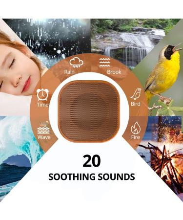 Magicteam White Noise Machine | 20 Non-Looping Natural Sounds | Memory Function | 32 Volume Levels | AC/USB Powered | Sleep Timer | Therapy for Baby, Kids, Adults - Wood - Buy Online on GoSupps.com
