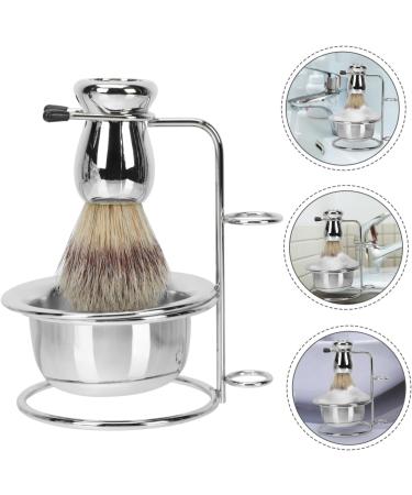 Angoily Men's Beard Care Set - Stainless Steel Barts Branch Bristle Razor Brush & Shaving Kit for Perfect Grooming - Buy Online on GoSupps.com