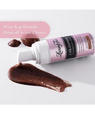 Loving Tan 2 HR Express Mousse Dark + Mitt- Streak Free Natural looking Professional Strength Sunless Tanner- Up to 5 Self Tan Applications per Bottle Cruelty Free Naturally Derived DHA - 4 FL Oz - Buy Online on GoSupps.com