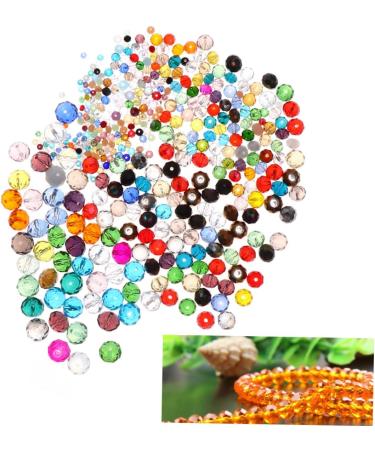 TEHAUX 550pcs DIY Jewelry Making Beads DIY Accessory Creative Jewelry Necklace Making Supplies Faceted Rondelle Beads Gemstone Bracelets Faceted Spacer Beads Gem Beads Glass Bead Crystal - Buy Online on GoSupps.com