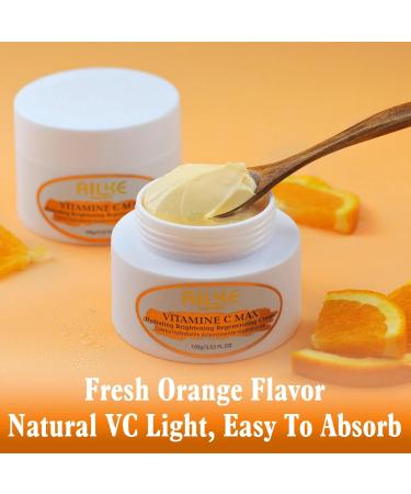 AILKE Vitamine C Max Cr me hydratante claircissante r g n rante pour le visage avec collag ne et niacinamide anti- ge peau lisse restaure l' lasticit de la peau 100 ml (lot de 1) - Buy Online on GoSupps.com