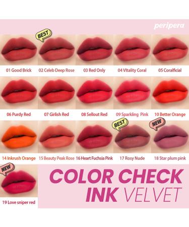 Peripera Ink The Velvet Lip Tint - Love Sniper Red (0.14 fl oz) - Buy Online on GoSupps.com