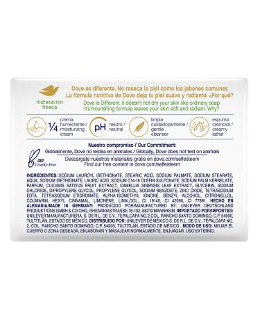 Dove Soap Cucumber & Green Tea 4.75oz (Pack of 8) - Refreshing and Nourishing Formula - Buy Online on GoSupps.com