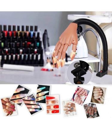 Nail Hand Practice Display | Flexible Movable False Training Hands DIY | Acrylic Nail Technician Manicure Supply - Buy Online on GoSupps.com