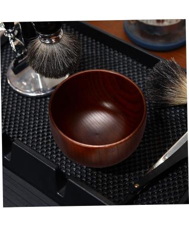 Beavorty 2-in-1 Wooden Shaving Bowl & Soy Sauce Dish | Travel Razor Cleaning & Spice Bowl for Men - Buy Online on GoSupps.com
