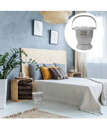 Chamber Pot Portable Toilet with Lids Plastic Bedpan Potty Urinals Urine Pots Buckets Spittoon Pee Jug for Adults Pregnant Women (Color : Grey) - Buy Online on GoSupps.com