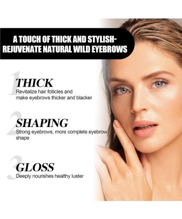 Mnozreo Eyebrow growth serum natural oil for dark and thick eyebrows eyebrow growth solution repair fluid 30 ml 1 piece - Buy Online on GoSupps.com