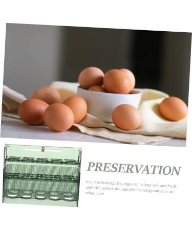 Abaodam egg storage box plastic containers egg storage container refrigerator egg holder egg tray grid 25.2X19.5CM As Shown 1 - Buy Online on GoSupps.com