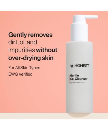 Honest Beauty Gentle Gel Everyday Face Cleanser + Moisturizing Hydrogel Cream Bundle | Vegan + Safe for Sensitve Skin | 5 fl oz 1.7 fl oz - Buy Online on GoSupps.com