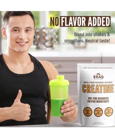 B.rad Micronized 100% Creatine Monohydrate Powder | Unflavored Performance Supplement for Muscle Strength & Recovery | 10.8 Ounces 30 Servings - Shop Internationally - Buy Online on GoSupps.com