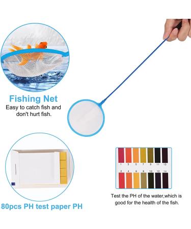 6-in-1 Aquarium Aquascape Tools Kit | Stainless Steel Plant Tweezers, Scissors, Scrapers | Fish Tank Cleaner Set with PH Paper & Net Bag - Buy Online on GoSupps.com