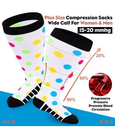 Ancrina Oversize Compression Stockings for Women & Men | Sports Running & Air Travel Socks 5XL-6XL Ultimate Comfort & Support - Buy Online on GoSupps.com