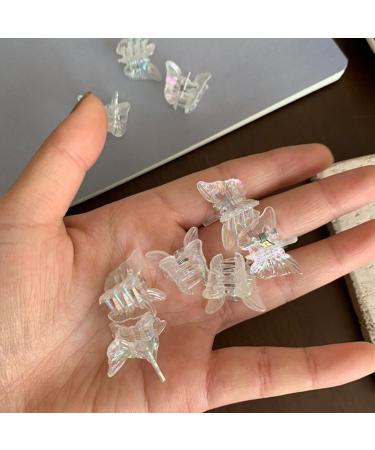 Butterfly Hair Clips Butterfly Clips Butterfly Hair Accessories | Silver & White Butterfly Clips Cute Hair Clip for Wedding Girls Travel Women - Buy Online on GoSupps.com