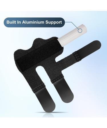 SAVITA 2pcs Finger Splints Composite Cloth - Black Trigger Finger Brace for Broken Finger Protection & Pain Relief - Buy Online on GoSupps.com