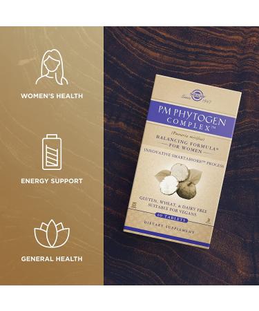 Solgar PM PhytoGen Complex - 60 Tablets for Hormonal Support & Well-being - Buy Online on GoSupps.com