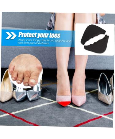 Hemoton 18 Pairs Half Size Padded Toe Plug Inserts - Forefoot Cushion Pads for Toe Pain Relief | High Elastic Sponge Shoe Filler for Men & Women - Buy Online on GoSupps.com