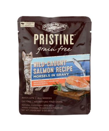 Castor & Pollux Cat Food Can Gluten Free Salm Mo, 3 oz