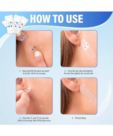 128PCS Invisible Face Lift Tape - Instant Lifting Stickers for Double Chin & Saggy Skin | Secret Makeup Tape for Jowls & Neck | International Shipping - Buy Online on GoSupps.com