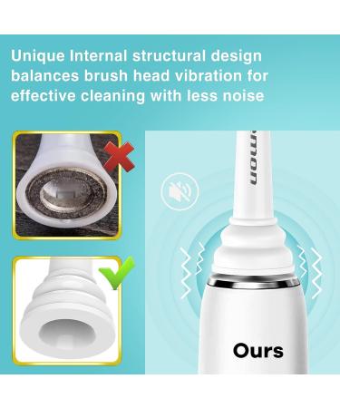 Aoremon Replacement Toothbrush Heads for Philips Sonicare - Compatible with Sonicare HX9023/65 - Snap-on Electric Toothbrush Heads in White - Buy Online on GoSupps.com