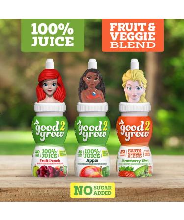 good2grow Disney Princess 3 Flavor Fruit Juice Variety Pack (Apple  Fruit Punch  Strawberry Kiwi) 6oz Spill Proof Character Top Bottles with No Sugar Added  Excellent Source of Vitamin C (Pack of 3) Disney Princess- Variety - Buy Online on GoSupps.com