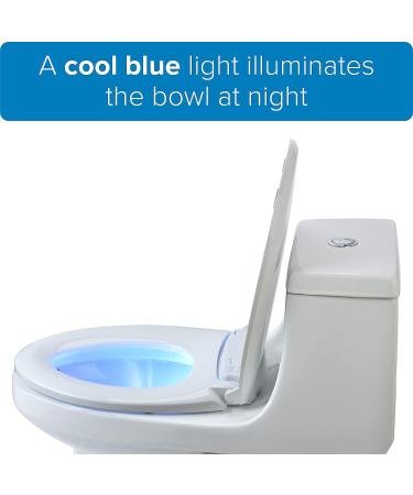Brondell LumaWarm Heated Nightlight Toilet Seat - White | Elongated Toilets - Buy Online on GoSupps.com