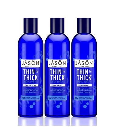 Jason Thin-To-Thick Extra Volume Shampoo 8 oz (Pack of 3)