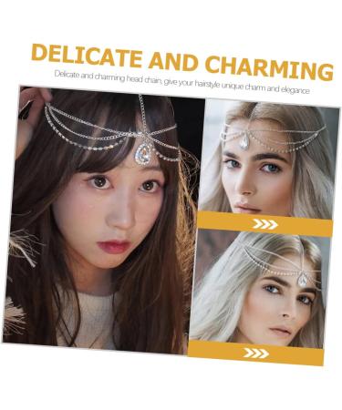 MAGICLULU Crystal Head Chain Head Chain Jewelry for Women Headpieces for Women Head Jewelry for Women Bridal Head Chain Crystal Headpieces Festival Accessories Women Head Chain - Buy Online on GoSupps.com