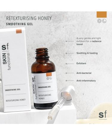 Skin Functional Smoothing Gel - Retexturising Honey Serum Gentle Exfoliation Pores & Pimple Reducer for Sensitive Skin 30 ml - Buy Online on GoSupps.com