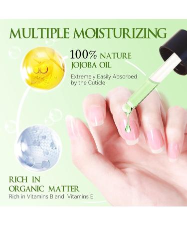 CHUCHU Cuticle Oil for Nails Jojoba Nail Cuticle Oil Contain Vitamin B & E Moisturizes Cuticle and Nail's Skin Strengthens Nails Prevents Hangnails and Chapped(Aloe vera) Spare-2 - Buy Online on GoSupps.com