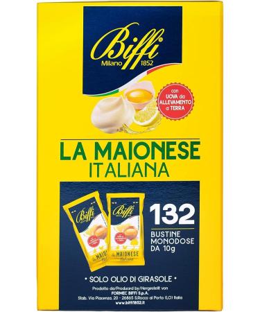  Italian Gourmet E.R. Biffi Pack of 132 sachets of Italian mayonnaise (132 sachets of 10g each) + 400g of Italian gourmet polpa - Buy Online on GoSupps.com