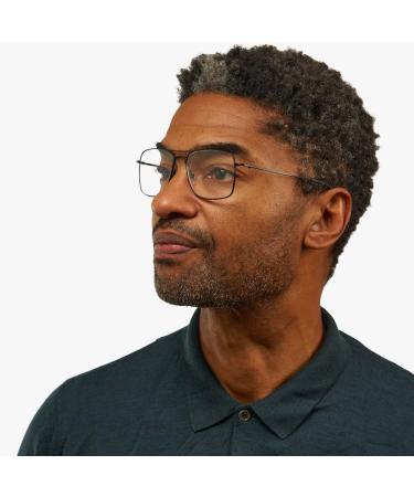 Lidkping Blue Light Filter Glasses | High-Quality Stainless Steel | Square Frame | Luxreaders Scandinavian Design | 1.5 Diopters - Buy Online on GoSupps.com